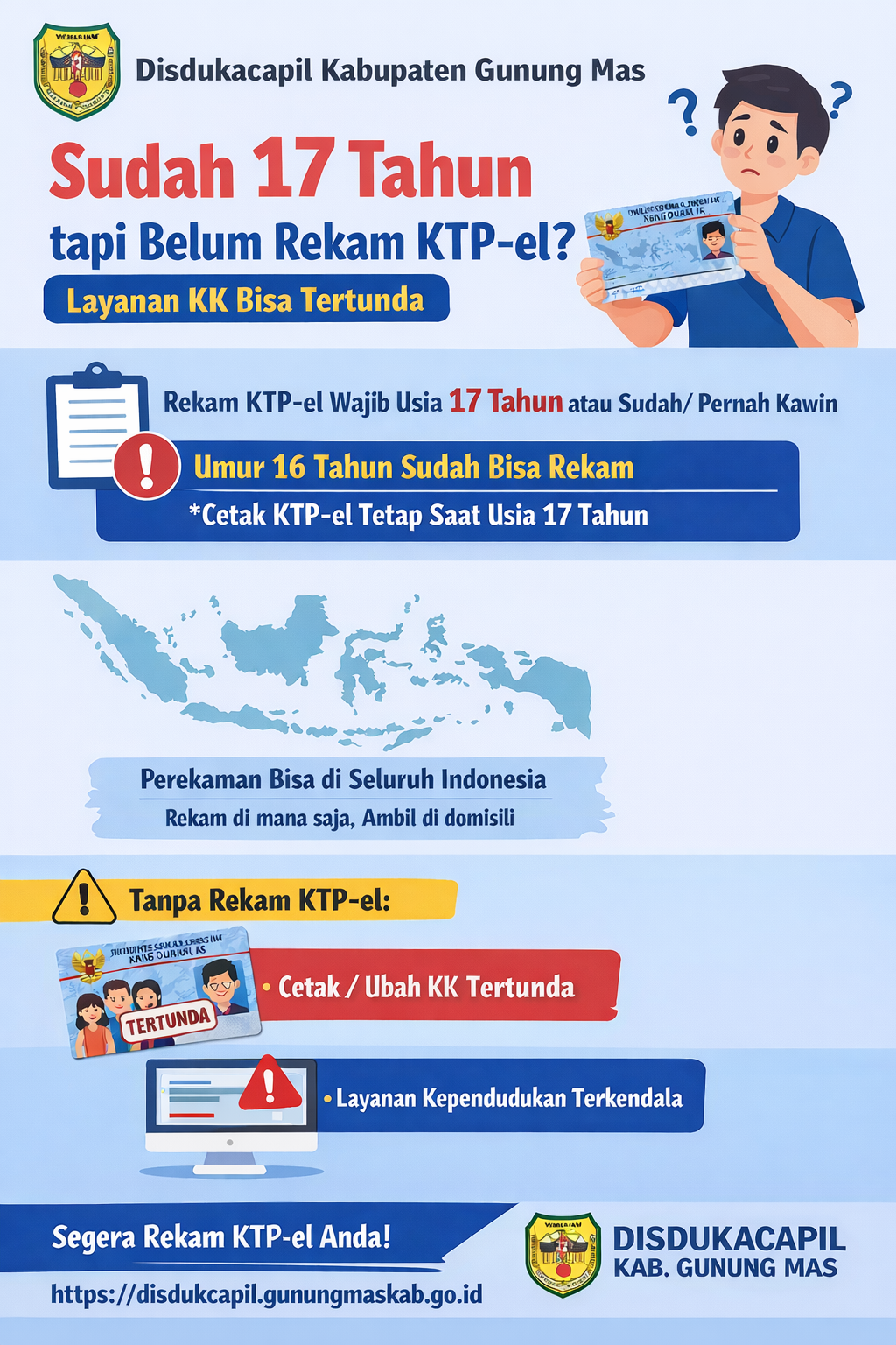 Sudah 17 Tahun tapi Belum Rekam KTP-el? Layanan KK Bisa Tertunda